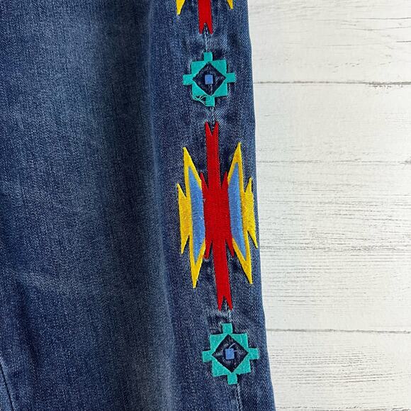 Chip & Pepper Syd Skinny Ankle Embroidered Jeans Size 30 - Picture 4 of 9